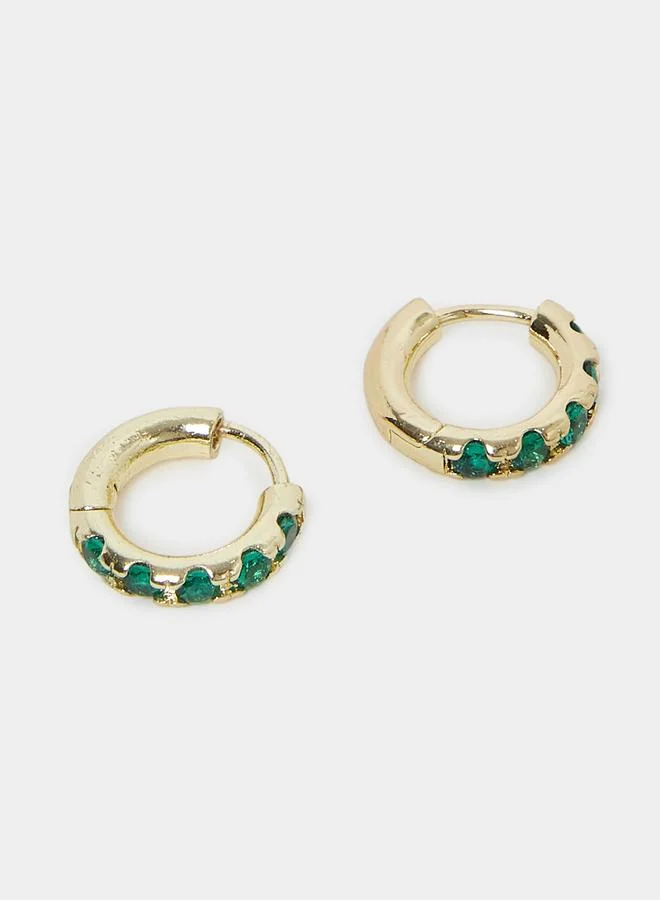 Styli Styli Embellished Hoop Earrings
