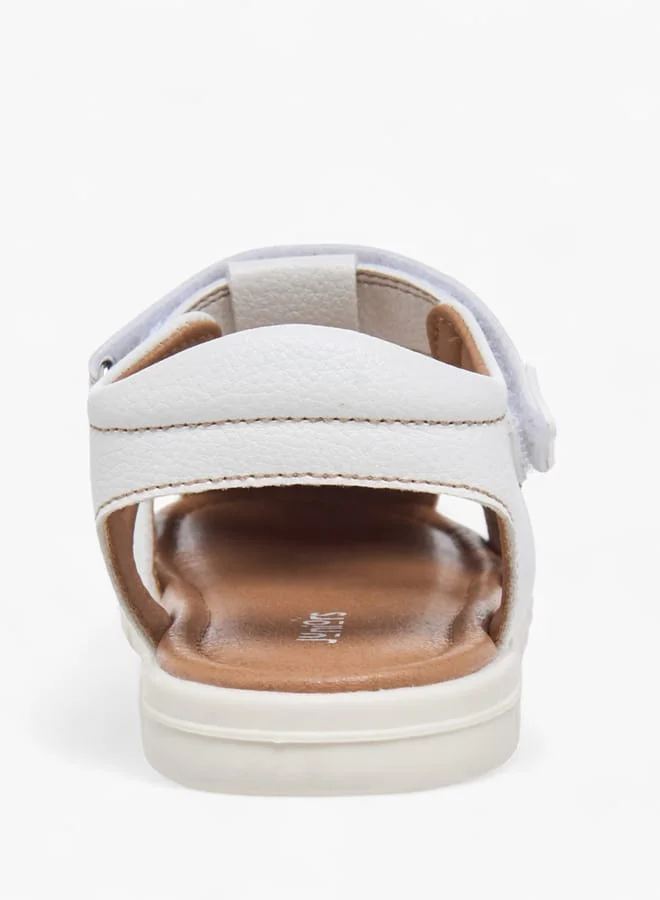 جونيورز Boys Stitch Detail Fisherman Sandals With Hook And Loop Closure