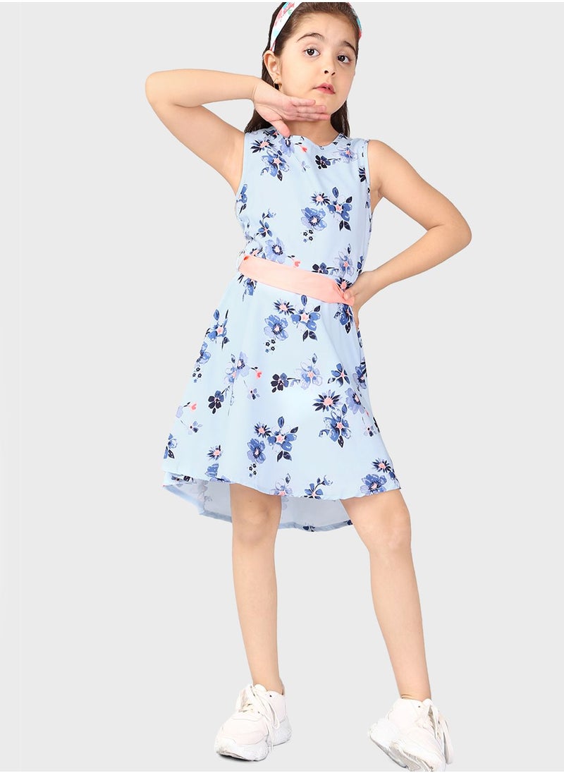 THE VANCA - Kids Floral Print Dress - Image 1