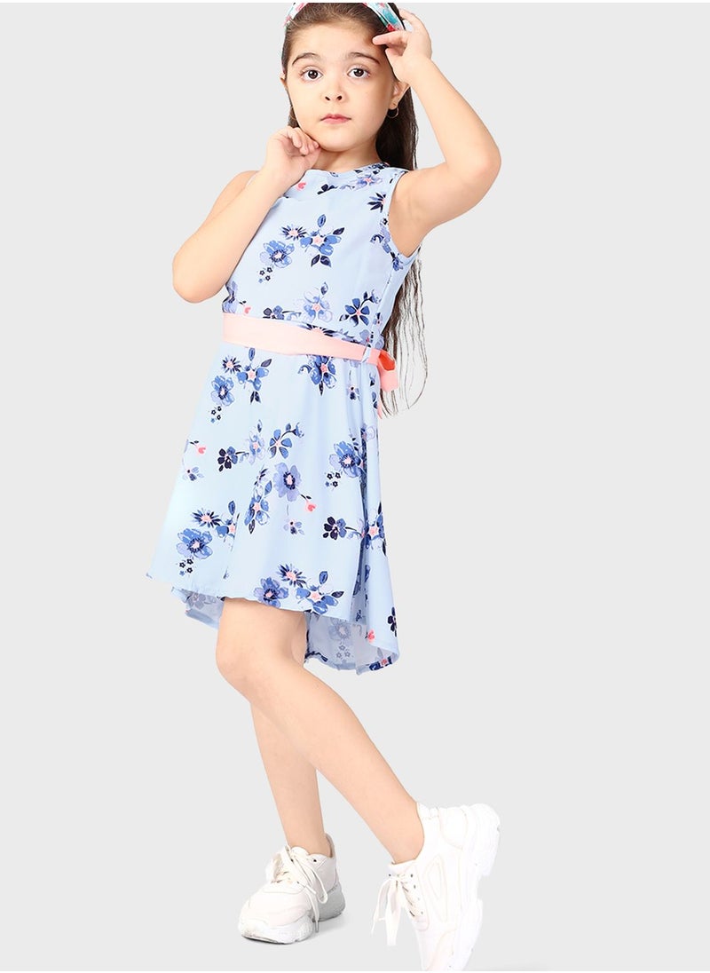 THE VANCA - Kids Floral Print Dress - Image 1