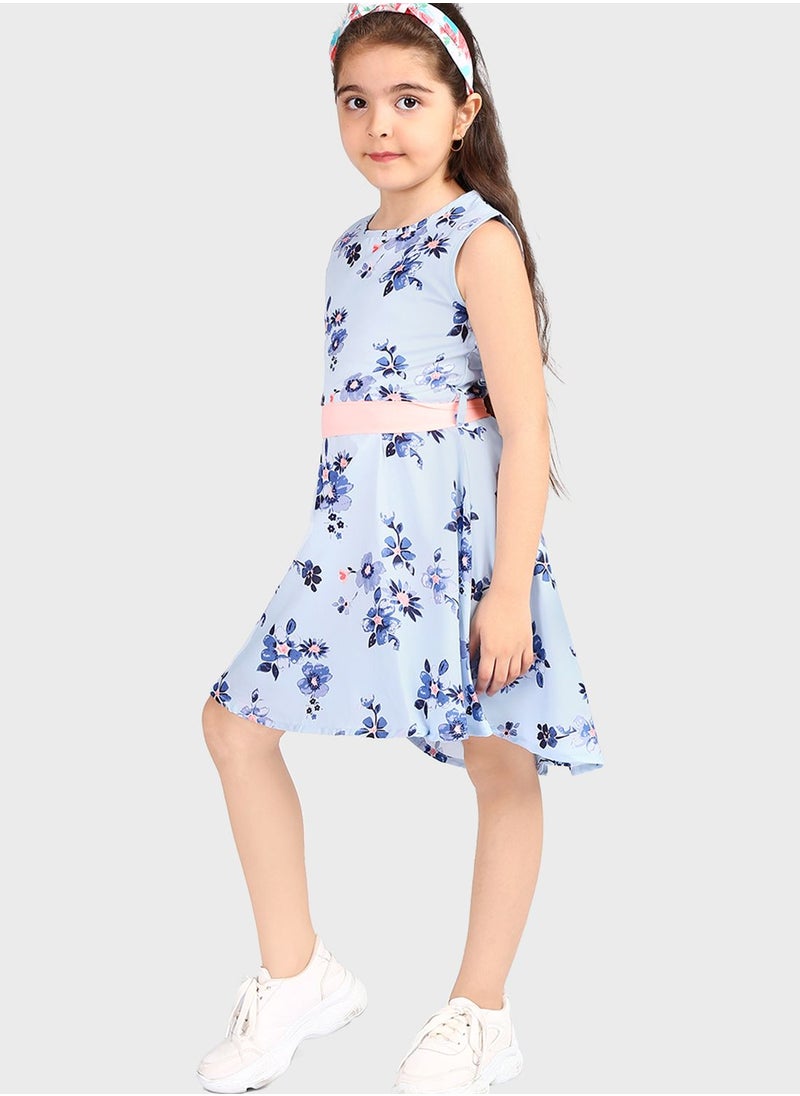 THE VANCA - Kids Floral Print Dress - Image 1