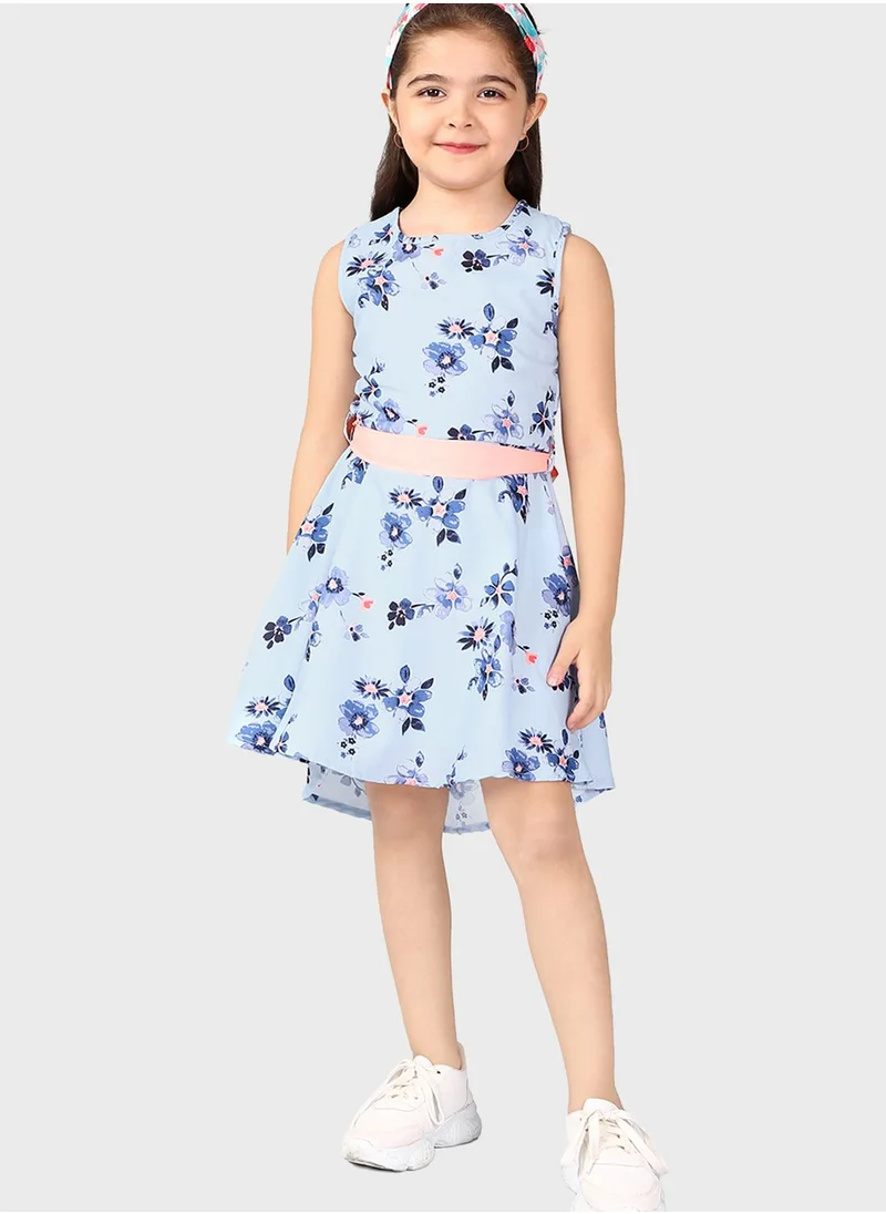 THE VANCA Kids Floral Print Dress