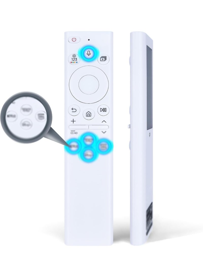 ELTRAZONE Voice Remote Control with Bluetooth & Solar Charging | Smart TV Remote Compatible with 2021–2023 Neo LED, 4K & 8K Ultra HD TVs | Eco-Friendly, Long Battery Life, Fast Pairing – - Image 1