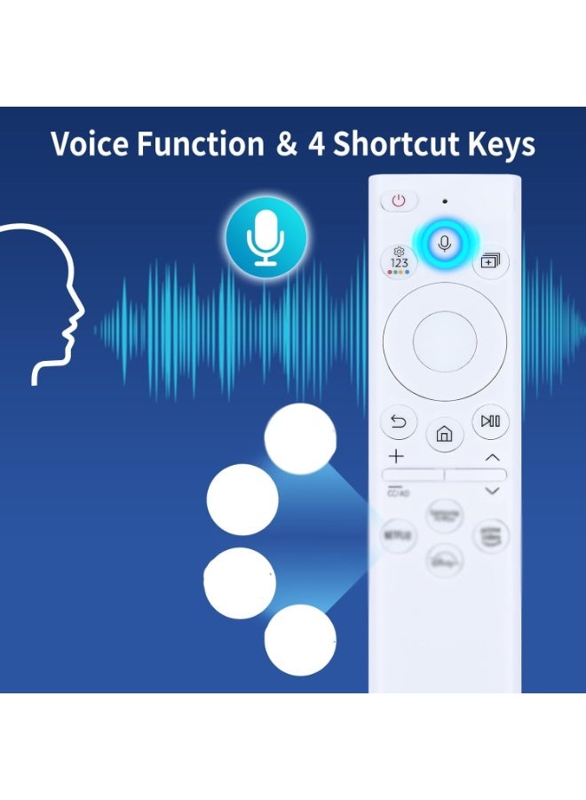 ELTRAZONE Voice Remote Control with Bluetooth & Solar Charging | Smart TV Remote Compatible with 2021–2023 Neo LED, 4K & 8K Ultra HD TVs | Eco-Friendly, Long Battery Life, Fast Pairing – - Image 3