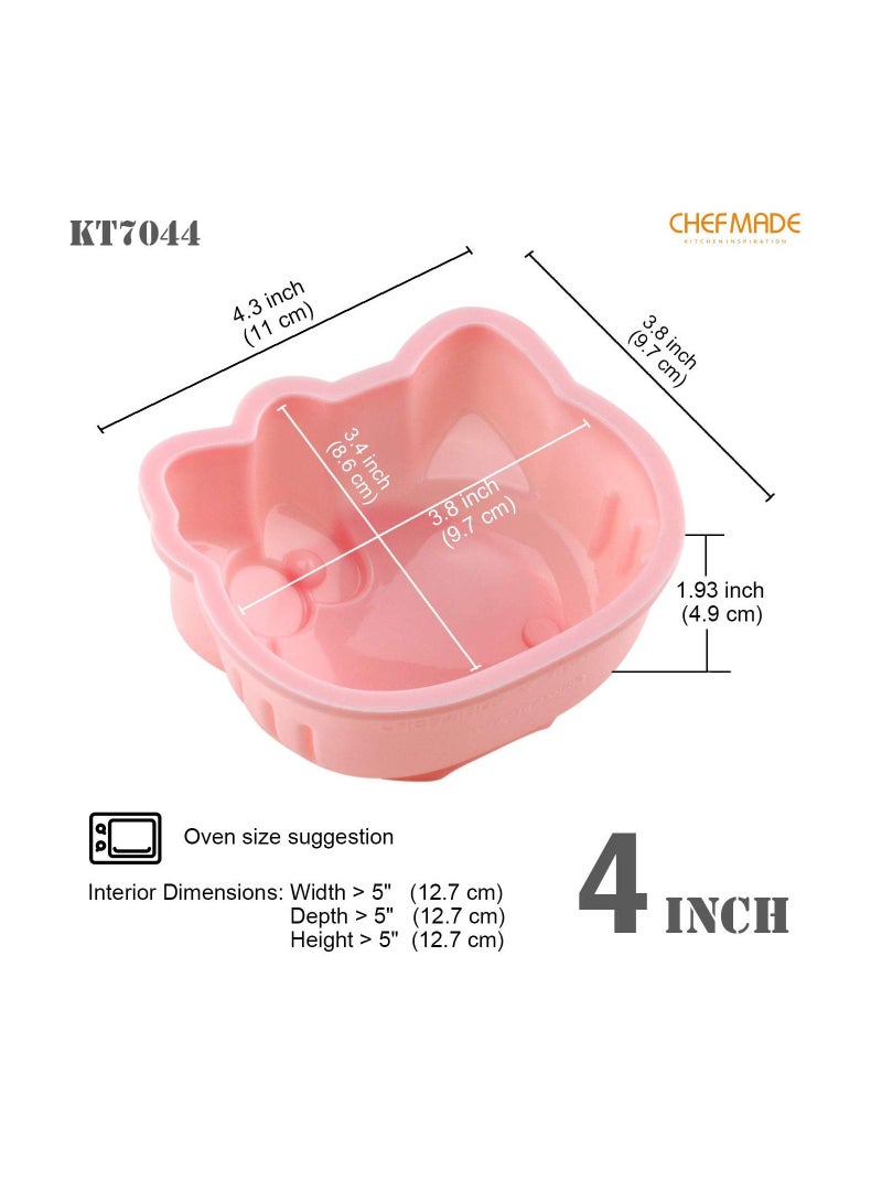 شيف ميد قالب كيك سيليكون هيلو كيتي 4 بوصة غير لاصق - Image 2