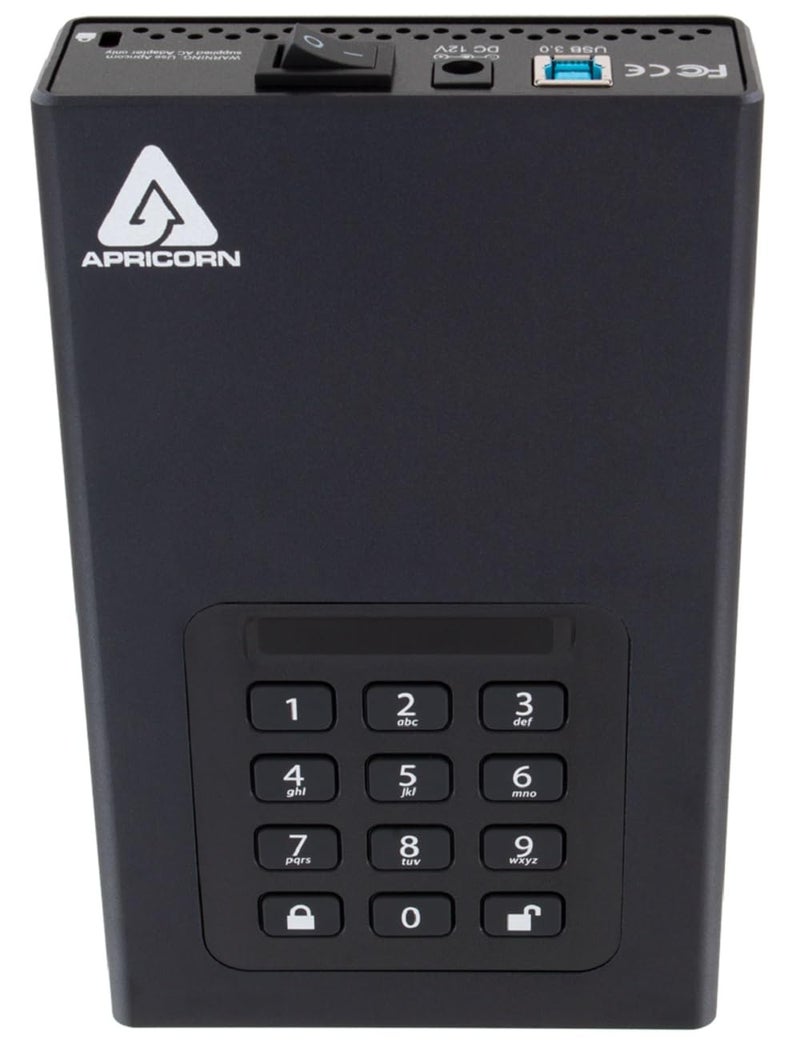 Apricorn 6TB Aegis Padlock DT 256-Bit Encryption USB 3 Hard Drive (ADT-3PL256-6000) - Image 5