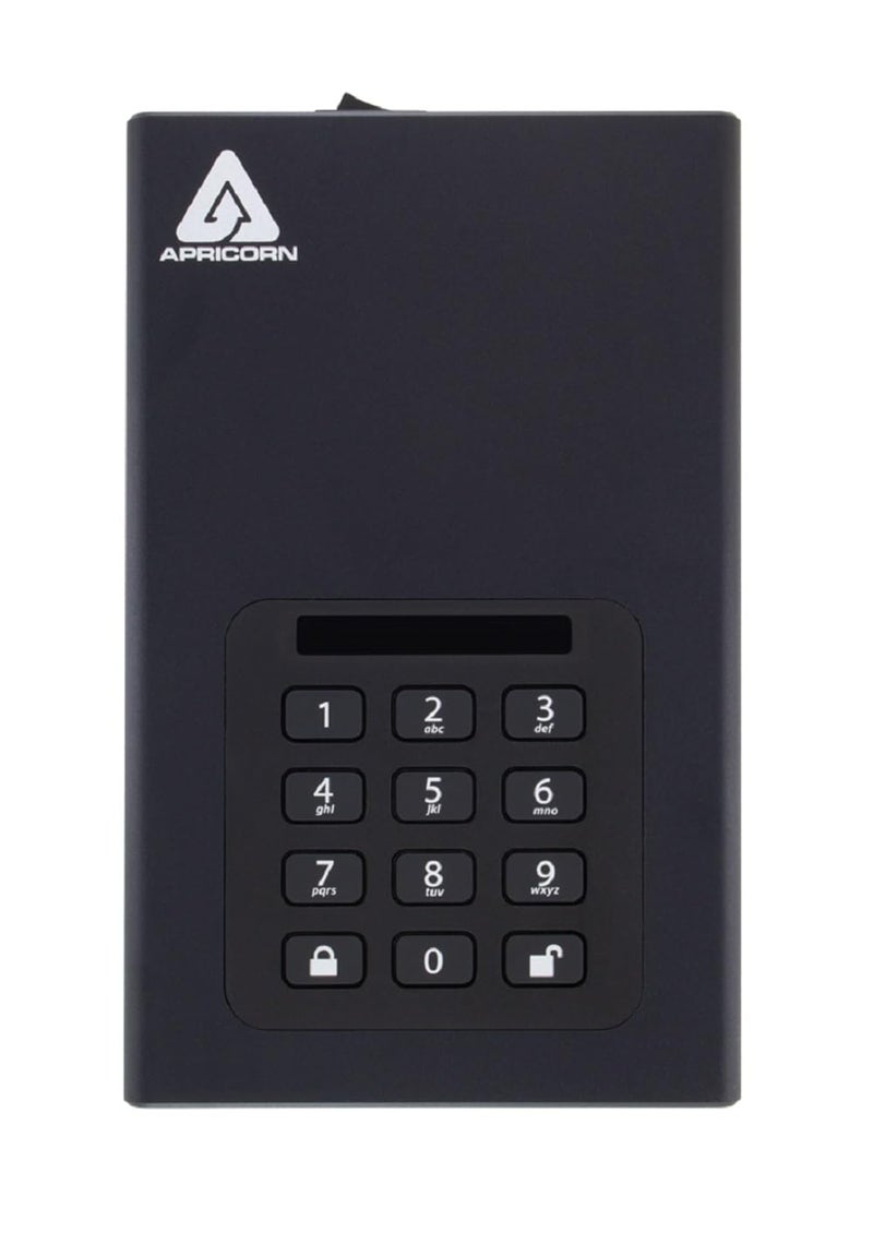 Apricorn 6TB Aegis Padlock DT 256-Bit Encryption USB 3 Hard Drive (ADT-3PL256-6000) - Image 2