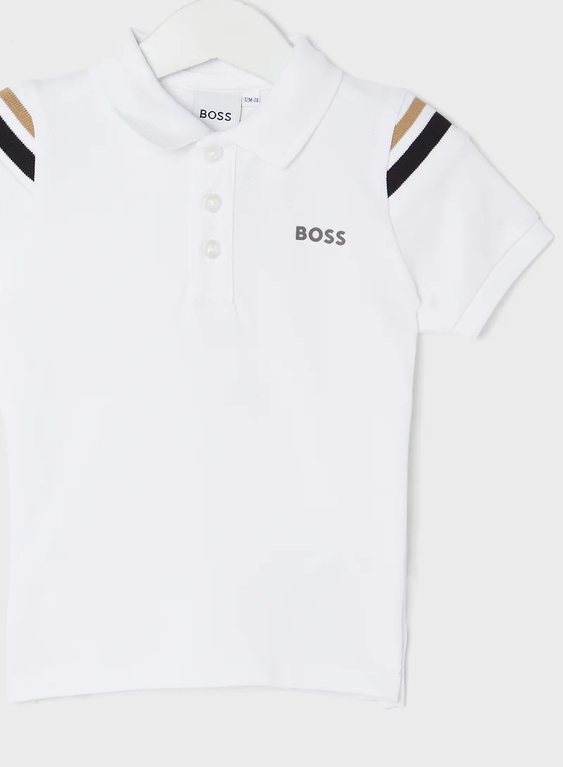 بوس Kids' Logo Polo