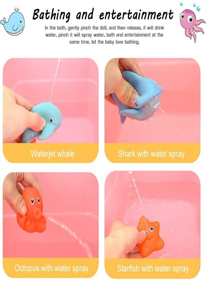 7Pcs Baby Bath Toys