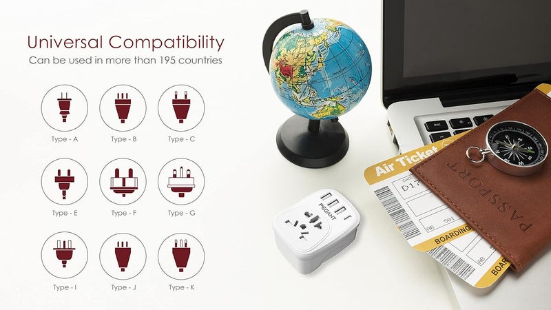 PEGANT 5-in-1 USB Plug Wall Charger - Image 5