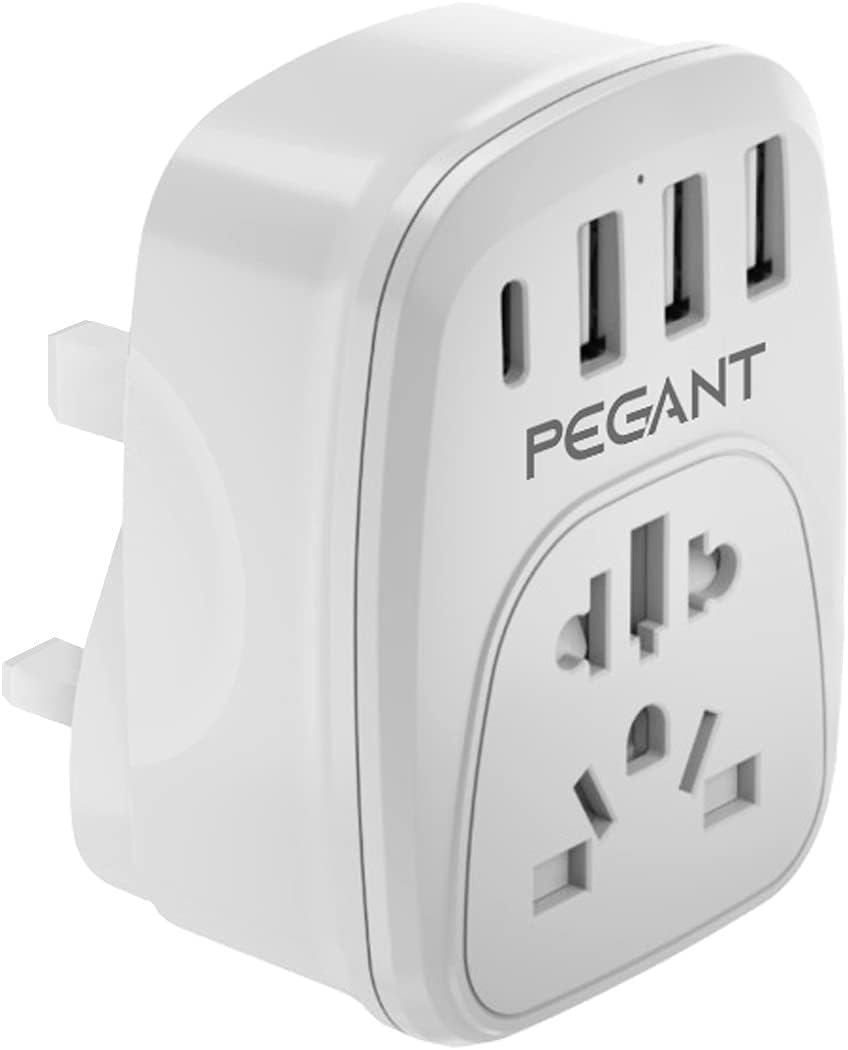 PEGANT 5-in-1 USB Plug Wall Charger