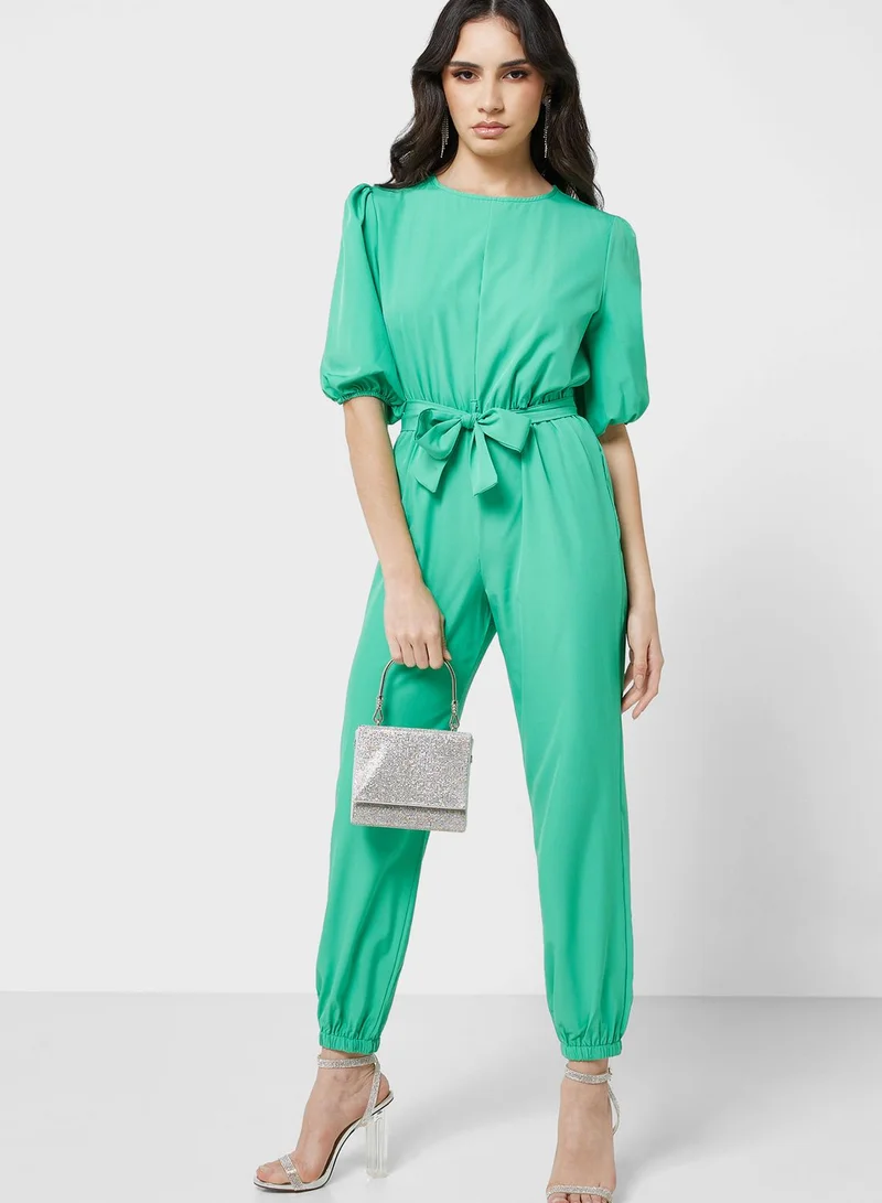 ELLA Puff Sleeve Jumpsuit