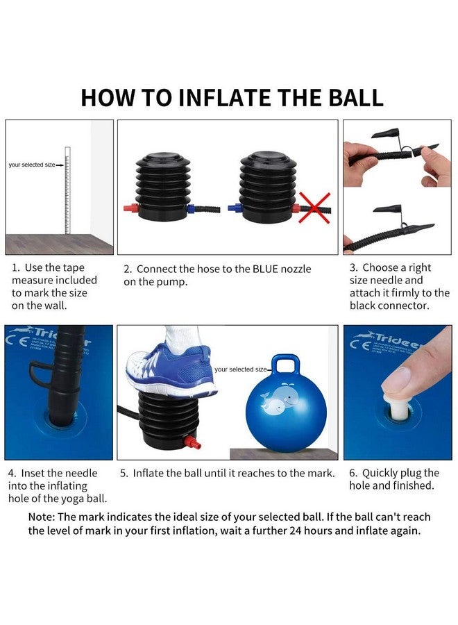 أزود كرة القفز المطاطية المصنوعة من مادة البولي فينيل كلوريد من AZOD، مقاس متوسط (متعددة الألوان) - Image 3