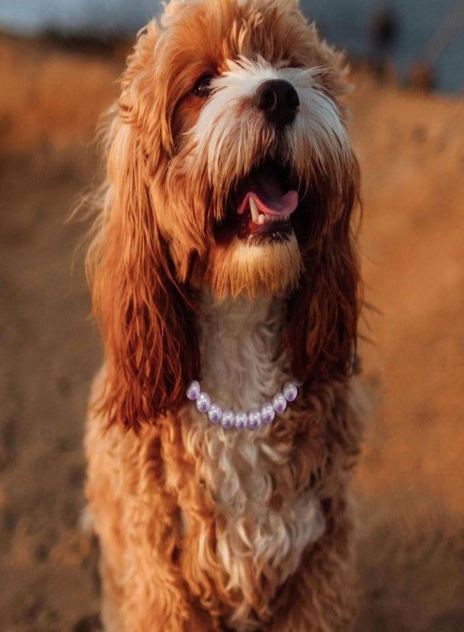 Madison Tyler Dog Pearl Necklace | Durable Dog Necklace | Cute Fashion Pet Collar for Dog | Light Pearl Jewelry Bold Puppy Accessories | Pet Necklace Gift 16 Inches - Image 3