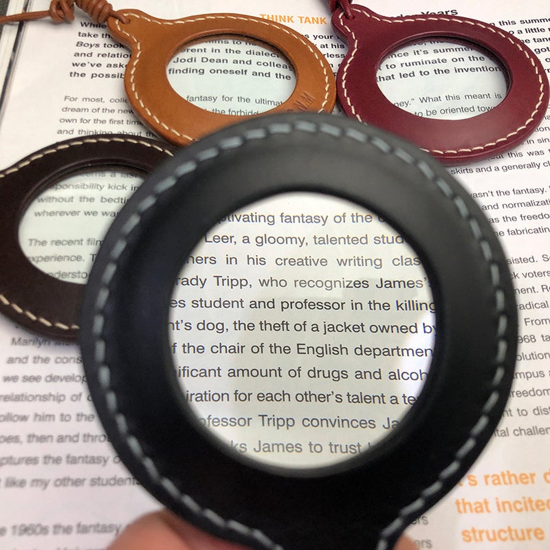Portable Magnifier with Leather Case, 3x Magnification - Image 2