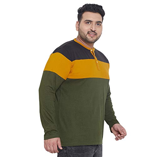 Bigbanana Men's Henley T-Shirt (Hampshire,Multi,6XL) - Image 4