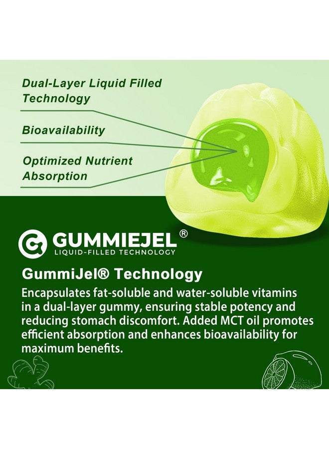 NEVISS Multivitamin For Men 50 + Plus, Sugar Free Men Multivitamins Gummies w/Omega-3, Coq10, D3k2, Calcium, Magnesium, Zinc, Vitamins A, C & E, Mens Vitamins for 𝖧𝖾❤𝖱𝗍, Antioxidant, Brain, Bone, 60cts - Image 4