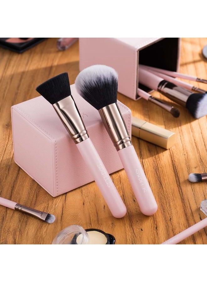 SIXPLUS 15Pcs Pink Makeup Brush Set-ROMaNTIC - Image 2
