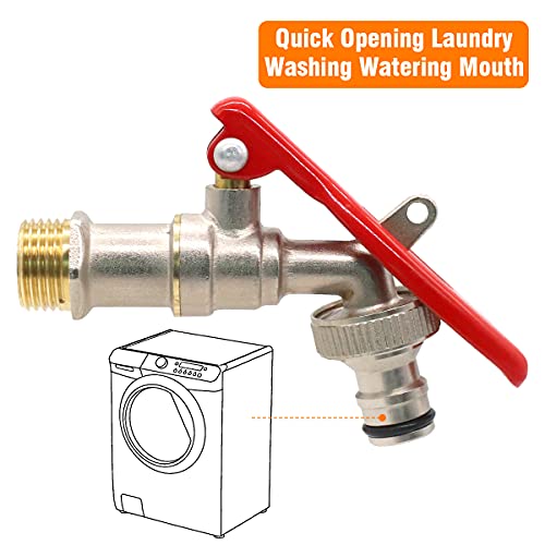 Optifit® Tap with Lock, Tap Lock, 1/2" Thread Water Tap Lockable Faucet, Faucet Locks Outdoor, Water Tap Lock, Garden Tap, Home Outdoor Garden Tool Garden Outdoor Brass Faucet - Image 4