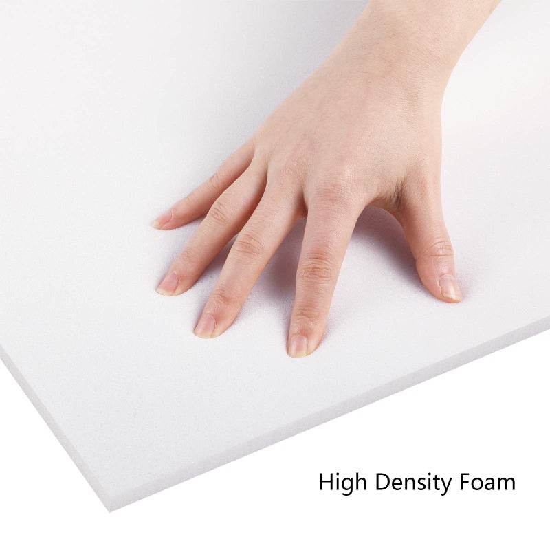 Patelai Cushion Sheet Upholstery Foam High Density Foam Padding Seat Replacement Upholstery Wrap Sponge Padding for Cushions Chairs Packing Storage and Shipping(79 x 16 x 0.4 Inch,White) - Image 5