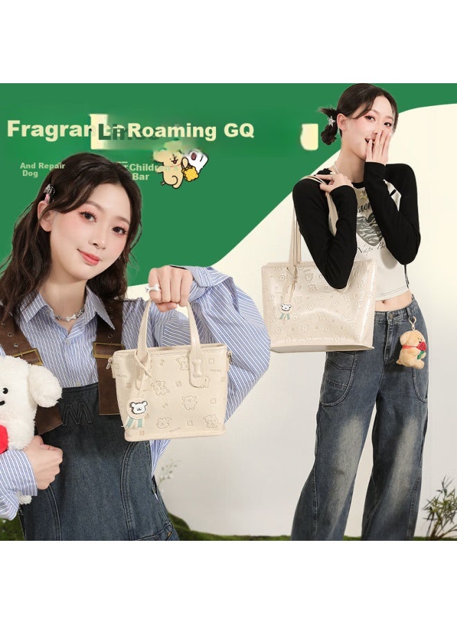 Toutou Women's Bag - Puppy Design, Large Capacity Tote Bag, Shoulder Bag For Work, Teacher's Day, Birthday Gift - Image 1