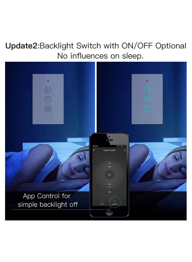 Tuya  Zigbee Smart shutter Switch single white - Image 2