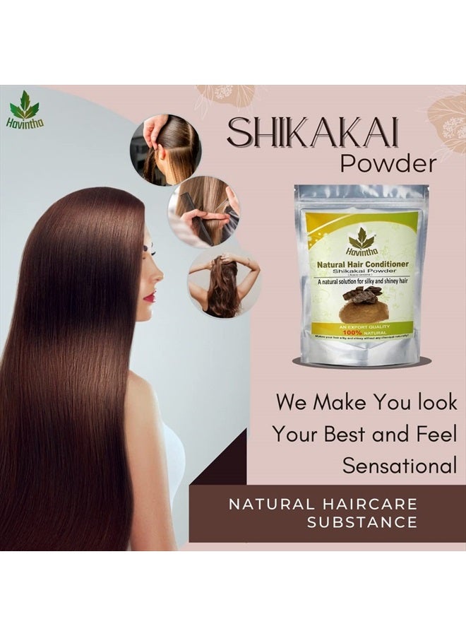 Havintha Shikakai Powder Organic for Hair - 227 Grams - Image 2