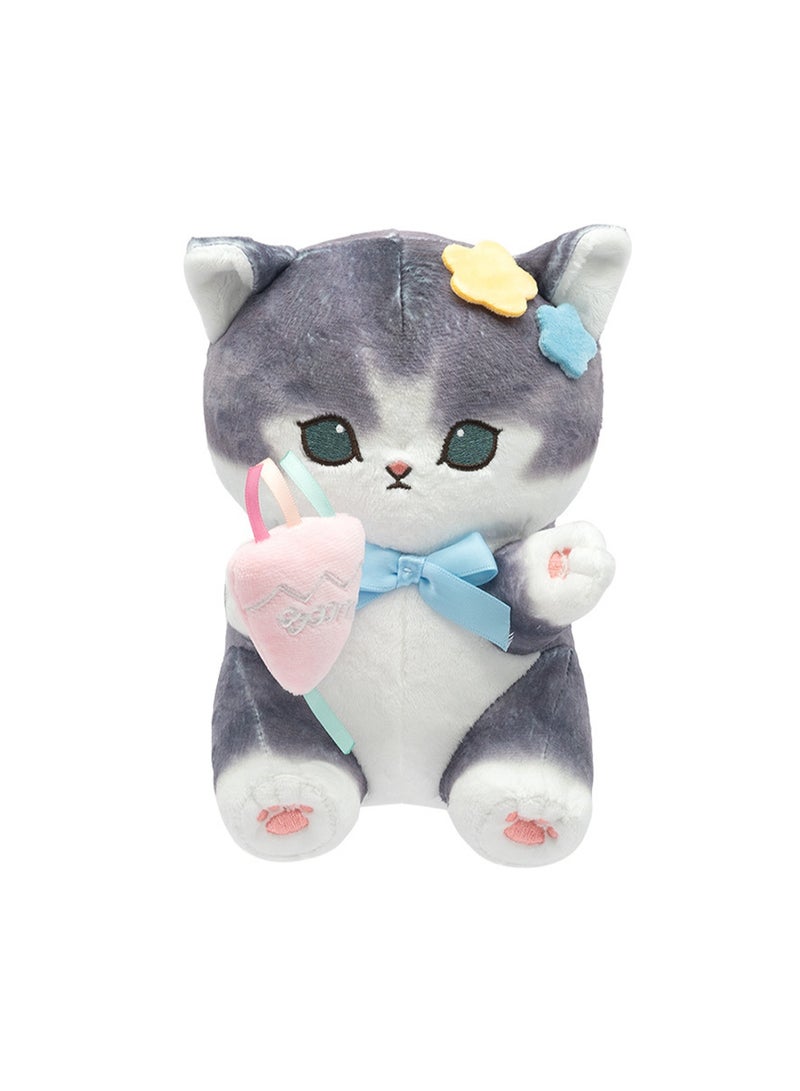20cm Kitten Hairpin Plush Toy Doll | Character Details | Soft And Cute | Cartoon Doll | Suitable As A Gift For Children Over 3 Years Old - Image 1