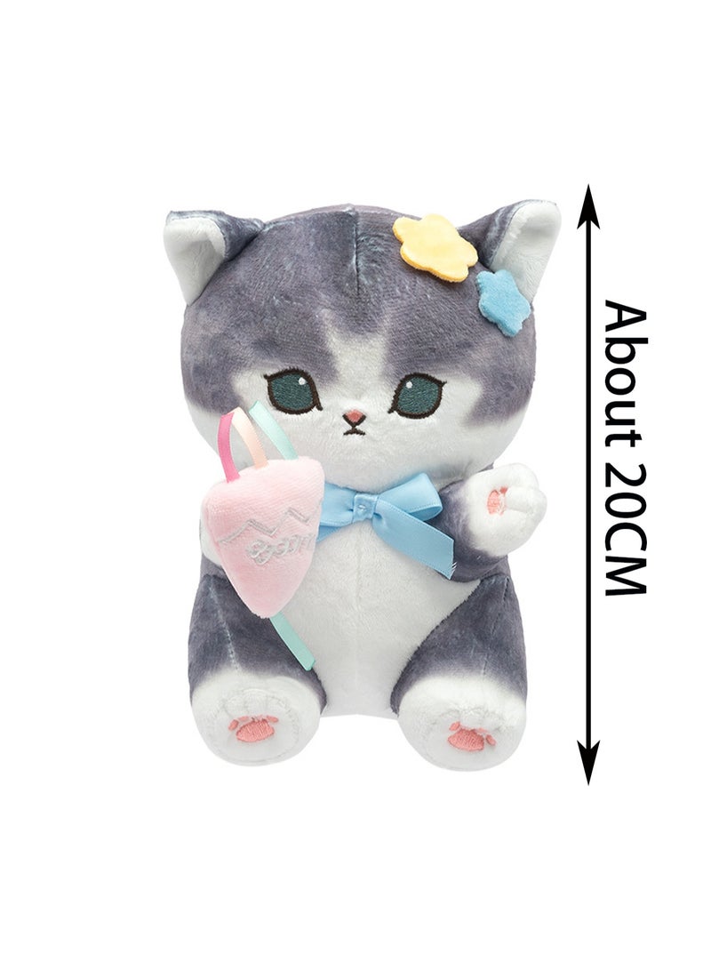 20cm Kitten Hairpin Plush Toy Doll | Character Details | Soft And Cute | Cartoon Doll | Suitable As A Gift For Children Over 3 Years Old - Image 2