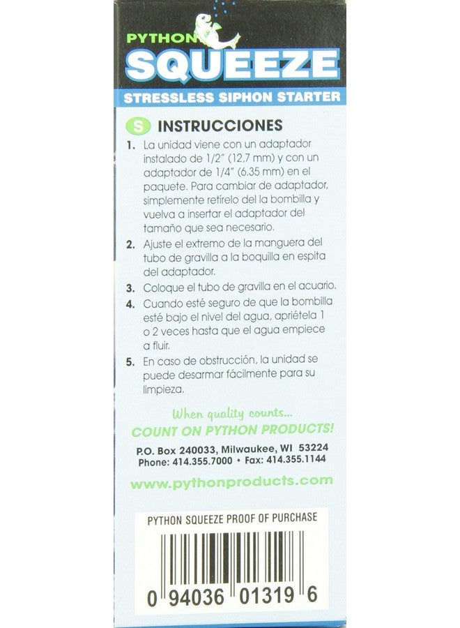 Python Squeeze Siphon Starter Aquarium Adapter - Image 3
