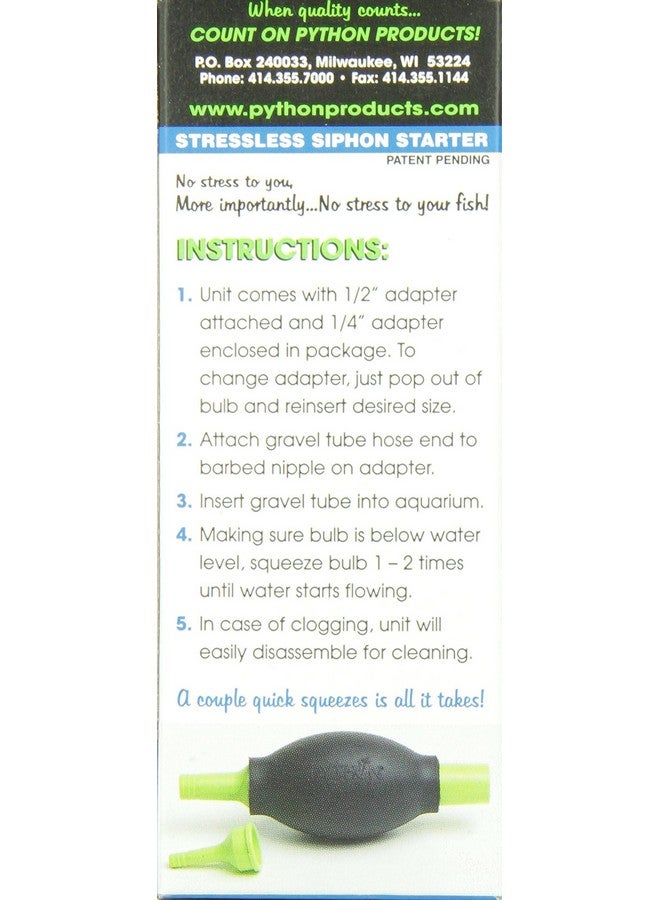 Python Squeeze Siphon Starter Aquarium Adapter - Image 4