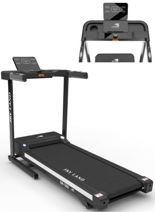 Foldable Treadmill for Home Use with 2 HP Motor, Bluetooth & Fitness App Support, Manual Incline, 1-16 km/h Speed, Max User Weight 110kg, Compact Running Machine for Home Gym – EM-1300 image 10