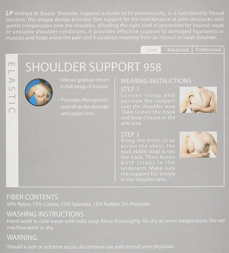 LP Support 958 Shoulder Support - Tan - Image 4