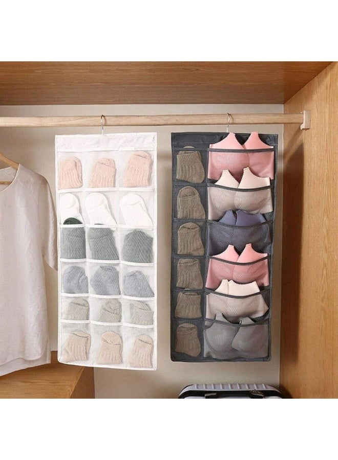 Hanging pocket organizer for hanging on the door, wall organizer for socks, bras and underwear - Image 2