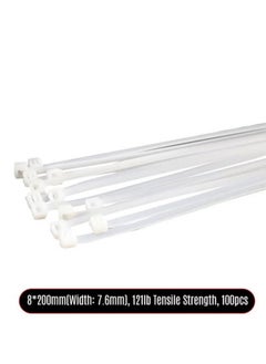 Generic 66 Pieces Self Locking Nylon Ties Cable White  - Image 1