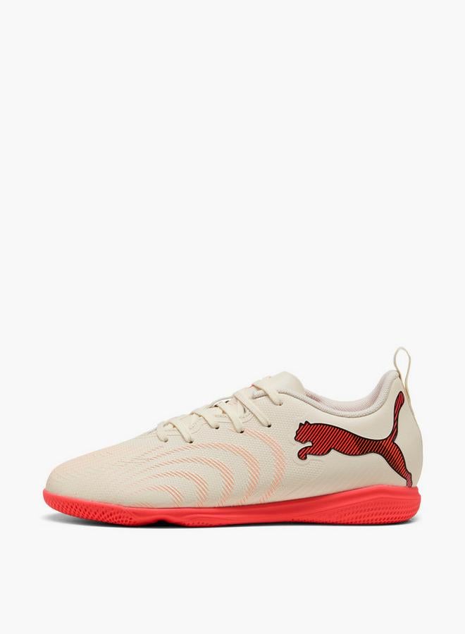 PUMA Boys Future 9 Play It Jr Lace-Up Football Indoor Shoes - Image 4