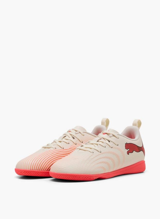 PUMA Boys Future 9 Play It Jr Lace-Up Football Indoor Shoes - Image 1