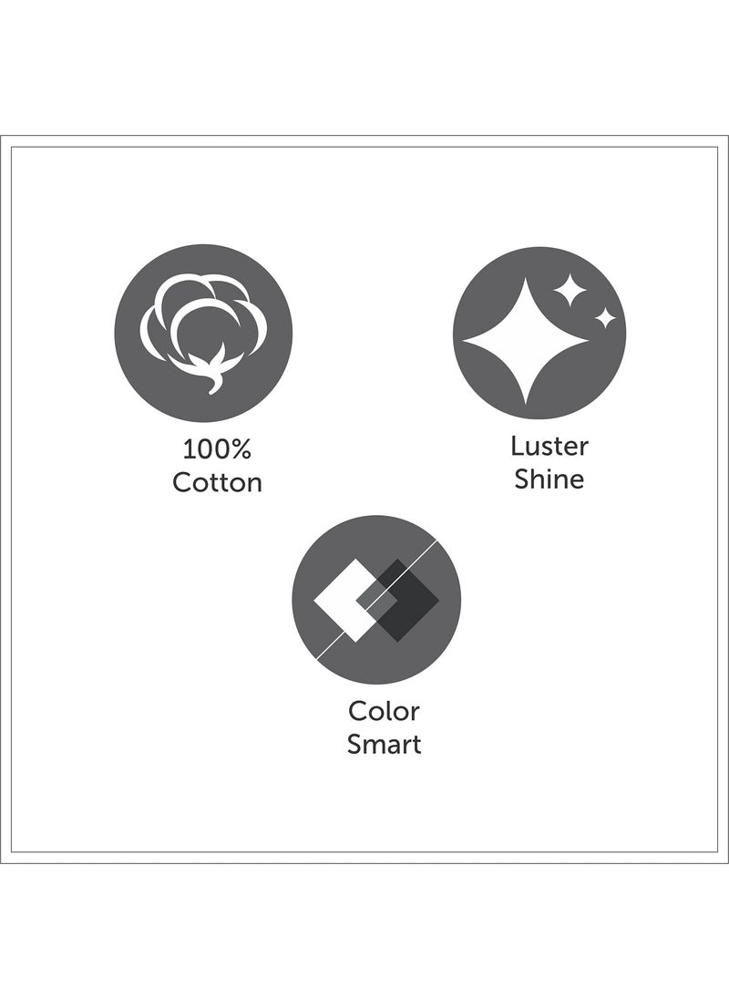 SPACES Spaces 100 Cotton Bedsheet Large Luster Shine Colour Smart Skin Safe 210 Tc Black Bedsheet King Size Bed Cotton  - Image 5