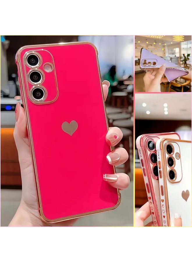 Black Heart Pattern TPU Soft Case Compatible with Samsung Galaxy A15 5G Full Protective Cover - Image 1