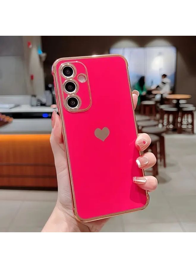Black Heart Pattern TPU Soft Case Compatible with Samsung Galaxy A15 5G Full Protective Cover - Image 4