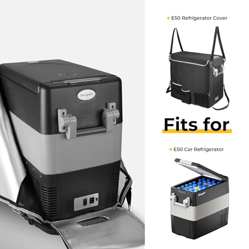BougeRV 53 Quart Insulated Protective Cover, 12 Volt Portable Refrigerator Cover, Car Freezer Cover (Refrigerator NOT Included) - Image 2