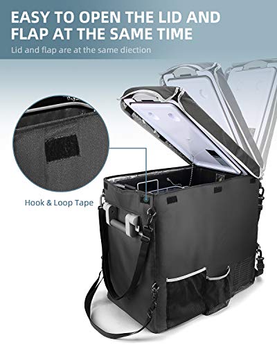 BougeRV 53 Quart Insulated Protective Cover, 12 Volt Portable Refrigerator Cover, Car Freezer Cover (Refrigerator NOT Included) - Image 4