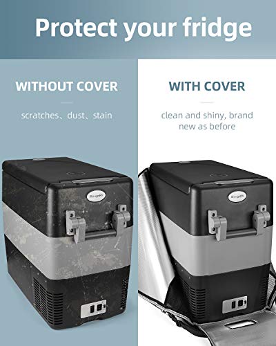 BougeRV 53 Quart Insulated Protective Cover, 12 Volt Portable Refrigerator Cover, Car Freezer Cover (Refrigerator NOT Included) - Image 3