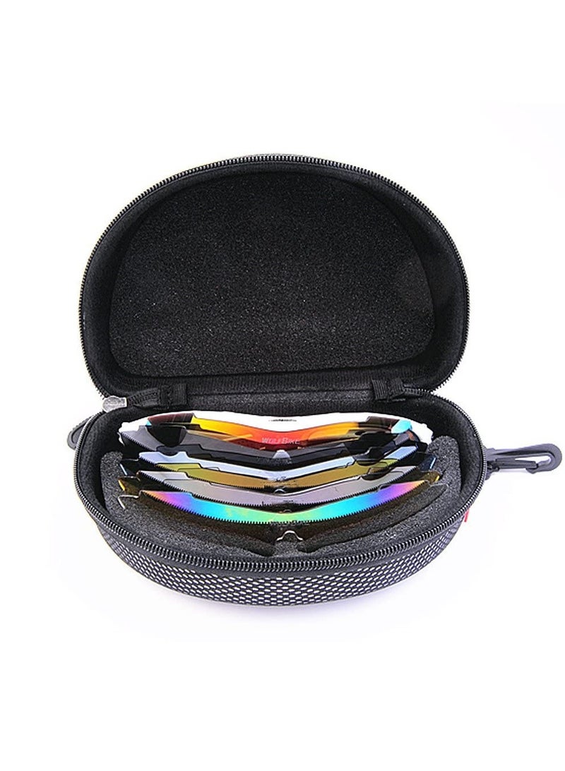 Polarized Sports Sunglasses for Men Lightweight with 5 Interchangeable Lenses for Outdoor Cycling Running Driving Fishing Golf Climbing Sports - Image 5