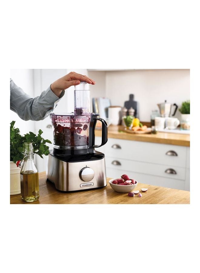 كينوود محضر طعام مالتي برو كهربائي وصغير بقدرة 800 وات 1.2 L 800 W FDM307 أسود/ فضي - Image 3