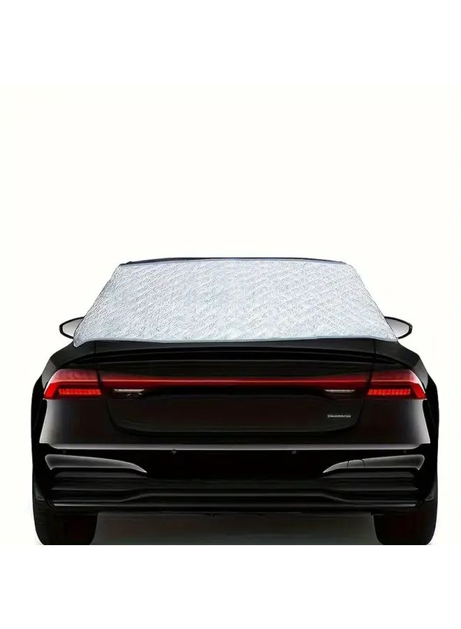1pc13 Silvery Magnetic Rear Window Sunshade UV Blocking Heat Insulation Snow Shield - Image 4