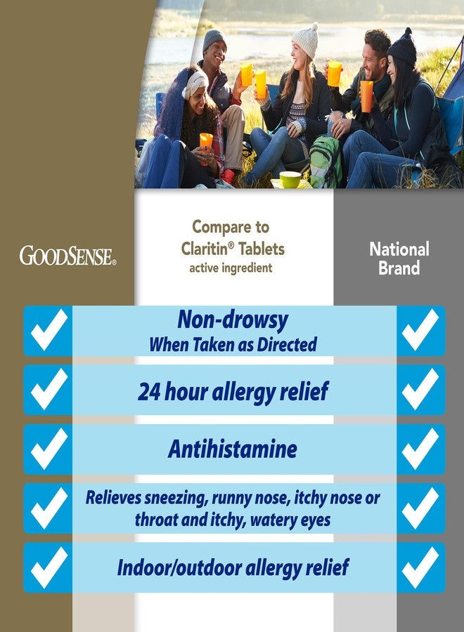GoodSense Allergy Relief Loratadine Tablets 10 mg, Antihistamine, Allergy Medicine for 24 Hour Allergy Relief, 365 Count - Image 2