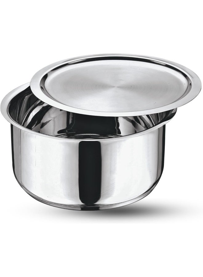 VINOD وعاء فينود من الفولاذ المقاوم للصدأ 304 مع غطاء - 20 سم، 3 ل (صديق للحث) - Image 1