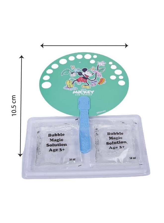 Bubble Magic FanBubs Mickey Mouse Theme|Thick Viscous Concentrate Solution Pouches with HandFan|Just Dip, Wave& Play|Bubble Maker|Birthday&Return Gifts for Kids 3yrs+|Outdoor Indoor Toy|Made in India - Image 4