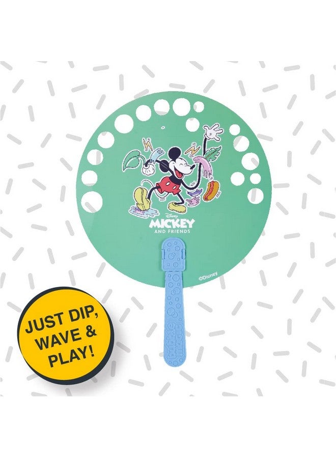 Bubble Magic FanBubs Mickey Mouse Theme|Thick Viscous Concentrate Solution Pouches with HandFan|Just Dip, Wave& Play|Bubble Maker|Birthday&Return Gifts for Kids 3yrs+|Outdoor Indoor Toy|Made in India - Image 2